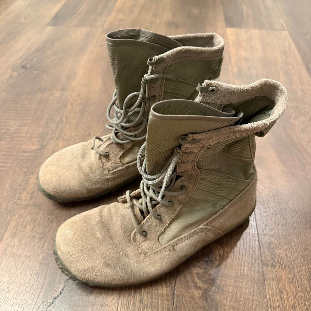 Belleville Tactical Research TR133 Grey Military Combat Boots Mens 11.5R Vibram